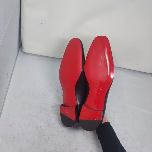 Christian Louboutin Greggo Black Lace-Up Leather Dress Shoe - Picture 2 of 13